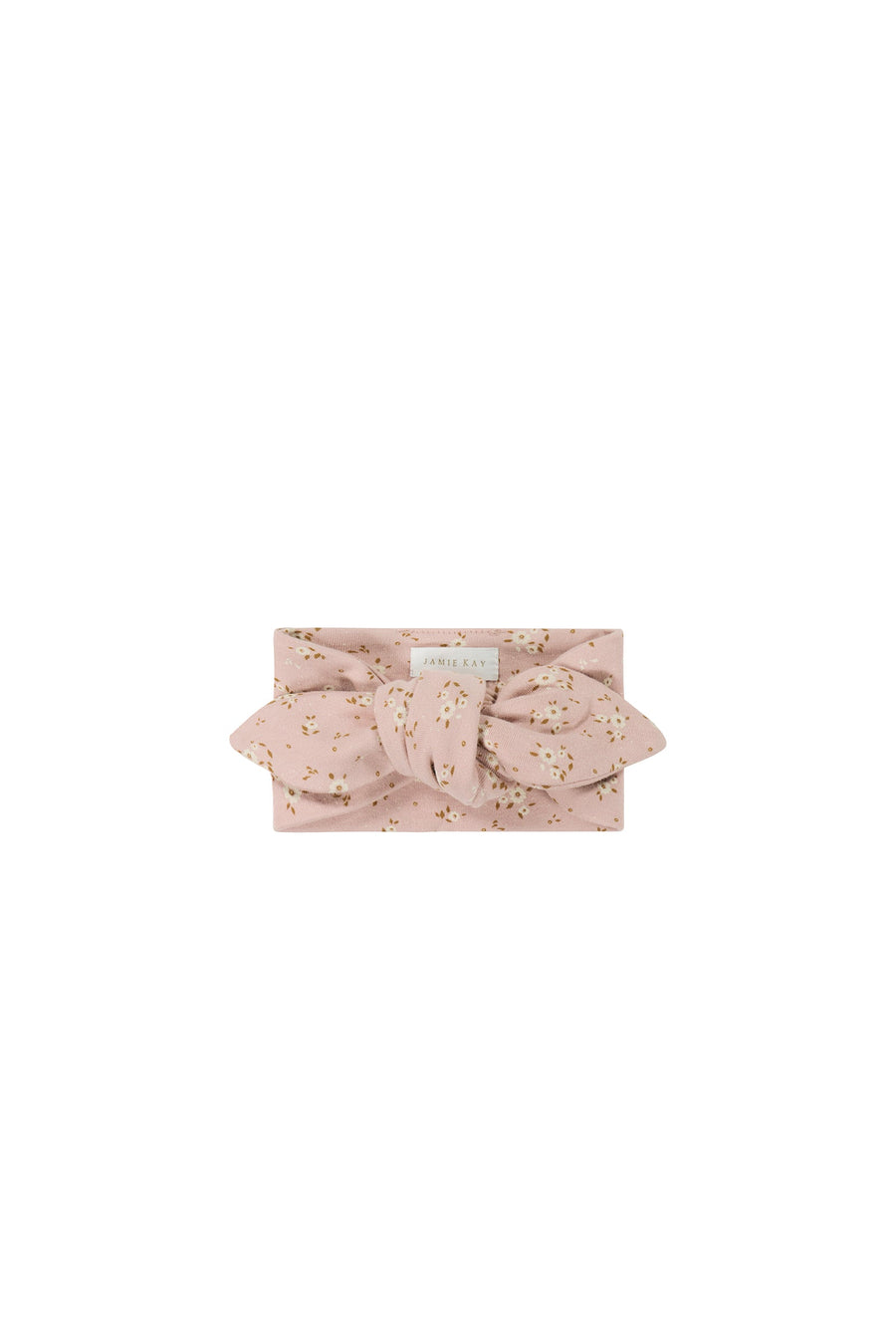 Organic Cotton Headband - Lulu Floral Powder Pink