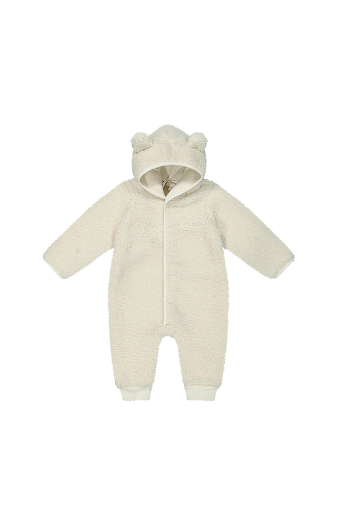 Sasha Recycled Polyester Sherpa Onepiece - Natural