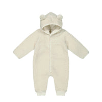 Sasha Recycled Polyester Sherpa Onepiece - Natural