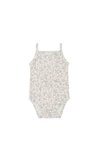 Organic Cotton Bridget Singlet Bodysuit - Posy Floral – Jamie Kay