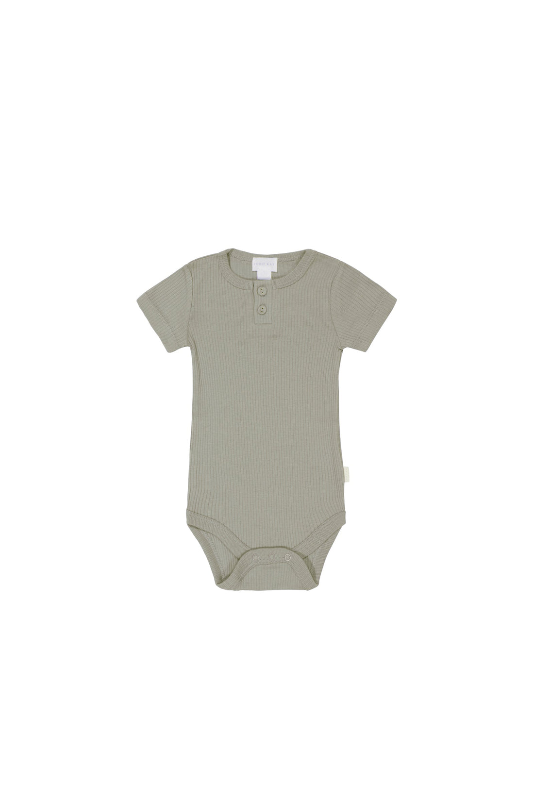 Organic Cotton Modal Darcy Rib Tee Bodysuit - Zen Childrens Bodysuit from Jamie Kay USA