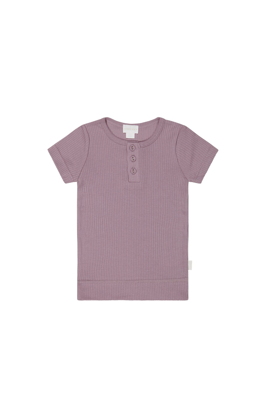 Organic Cotton Modal Henley Tee - Melody Childrens Top from Jamie Kay USA