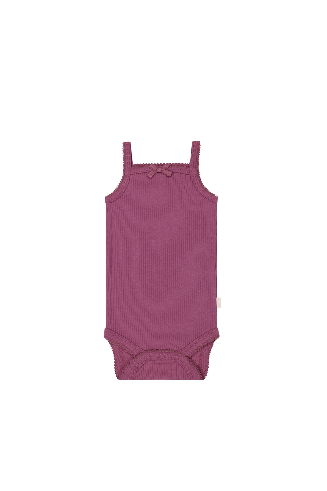 Organic Cotton Modal Singlet Bodysuit - Cranberry Childrens Bodysuit from Jamie Kay USA