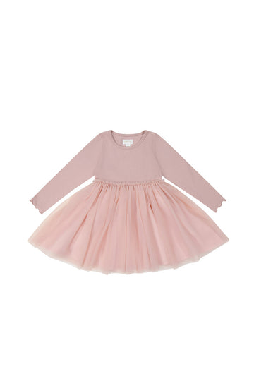 Anna Tulle Dress - Shell Pink Childrens Dress from Jamie Kay USA