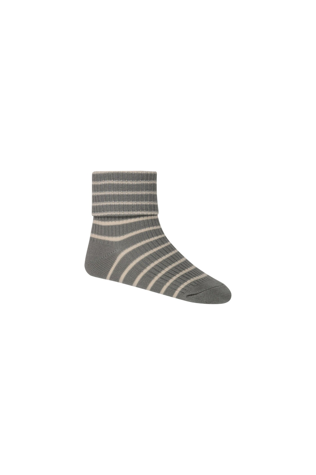 Classic Rib Sock - Pond Stripe Childrens Sock from Jamie Kay USA