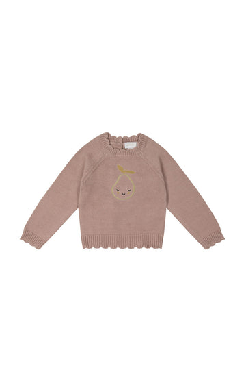 Emma Jumper - Softest Mauve Childrens Sweatshirt from Jamie Kay USA