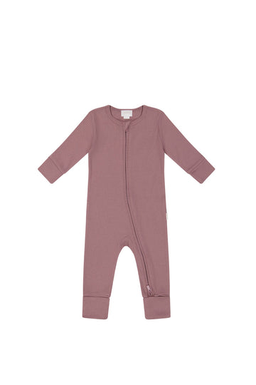 Organic Cotton Modal Gracelyn Zip Onepiece - Lillium Childrens Onepiece from Jamie Kay USA