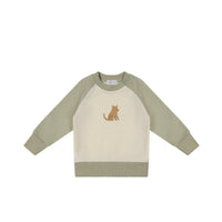 Organic Cotton Tao Sweatshirt - Honeydew Childrens Sweatshirt from Jamie Kay USA