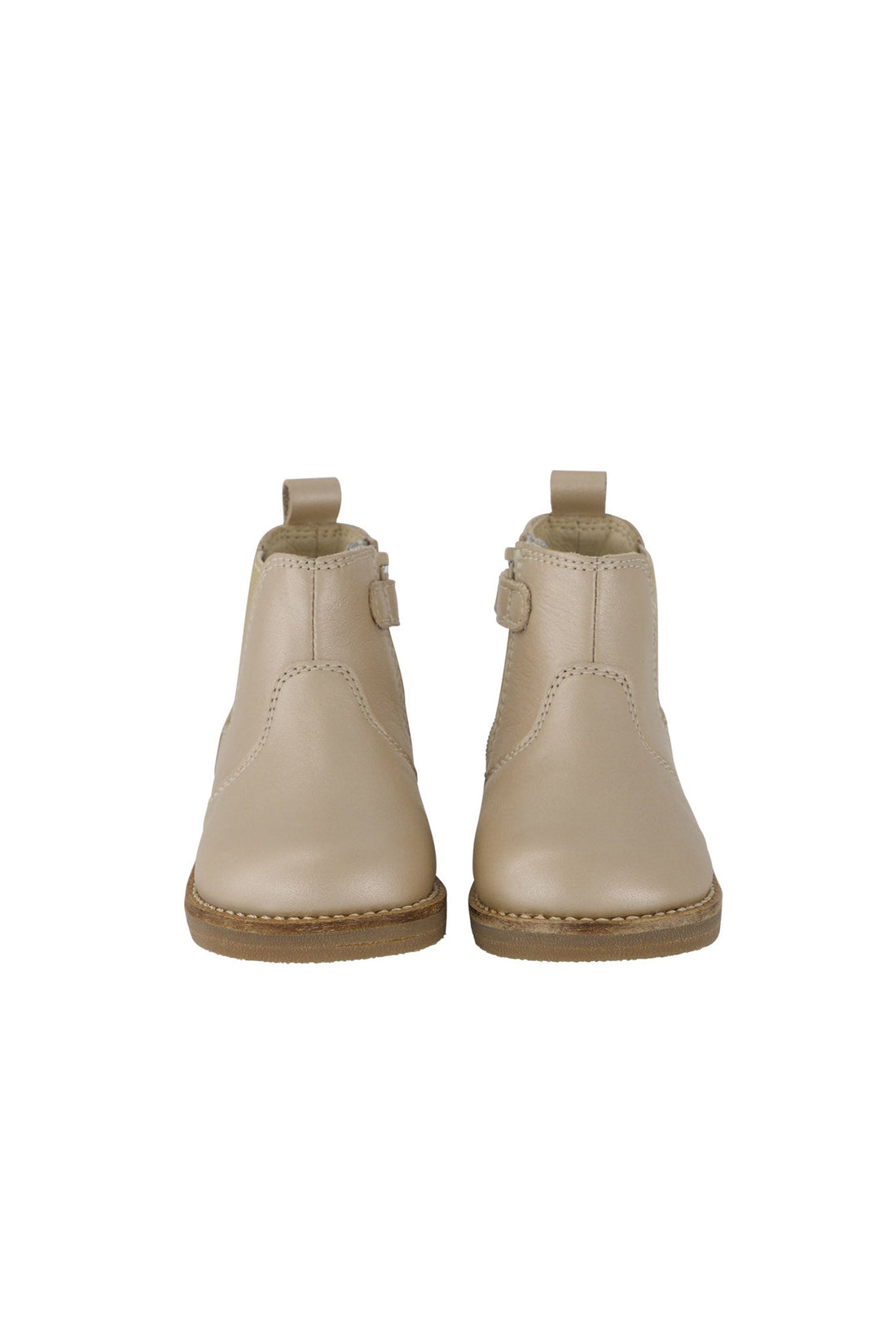 Leather Boot with Elastic Side - Matt Gold Childrens Footwear from Jamie Kay USA