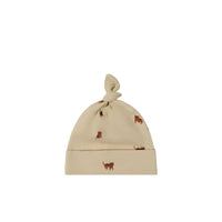 Organic Cotton Knot Beanie - Tommy Tigers Childrens Hat from Jamie Kay USA