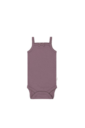 Organic Cotton Modal Singlet Bodysuit - Twilight Childrens Bodysuit from Jamie Kay USA