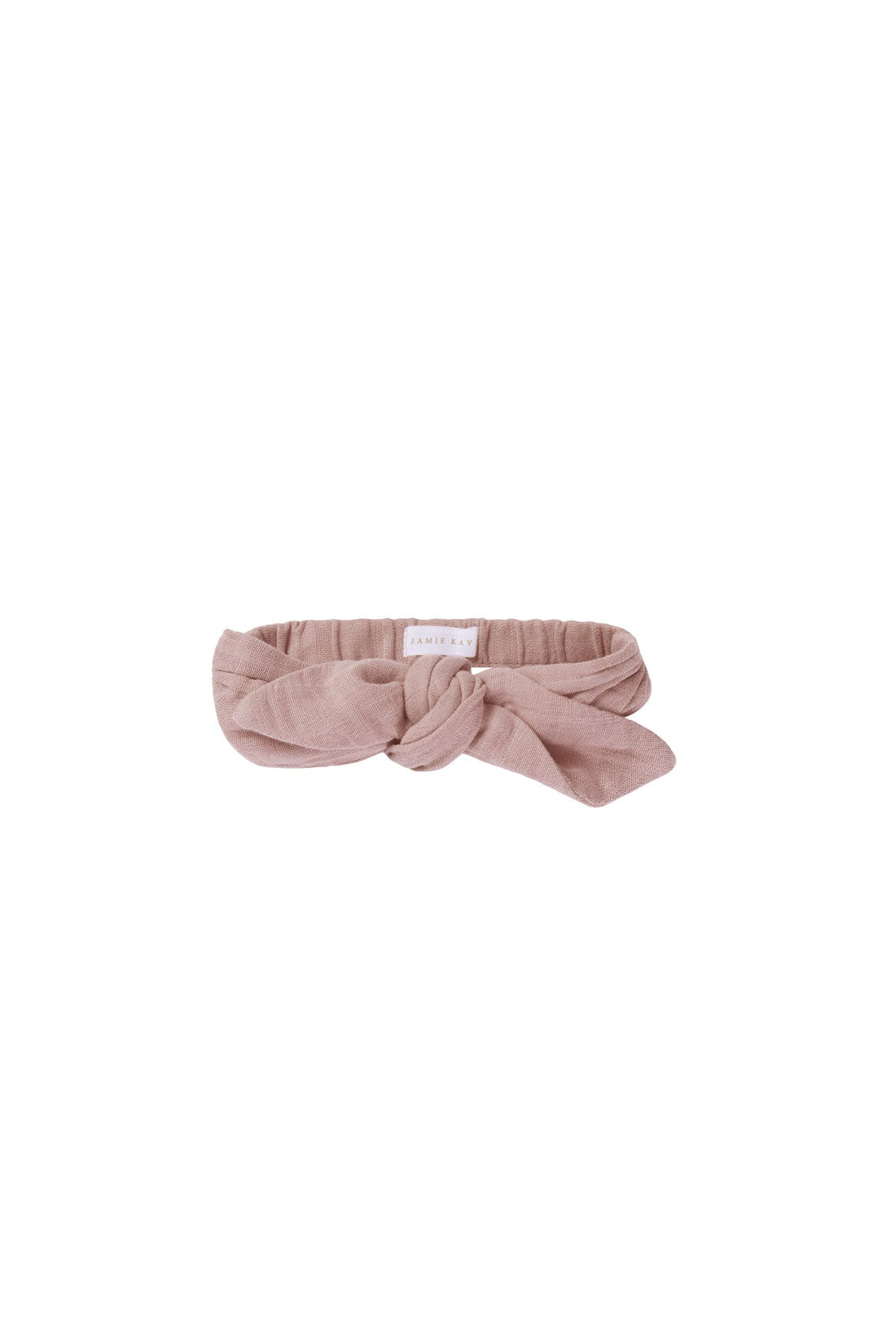 Organic Cotton Muslin Headband - Powder Pink Childrens Headband from Jamie Kay USA