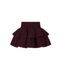 Organic Cotton Muslin Samantha Skirt - Fig Childrens Skirt from Jamie Kay USA