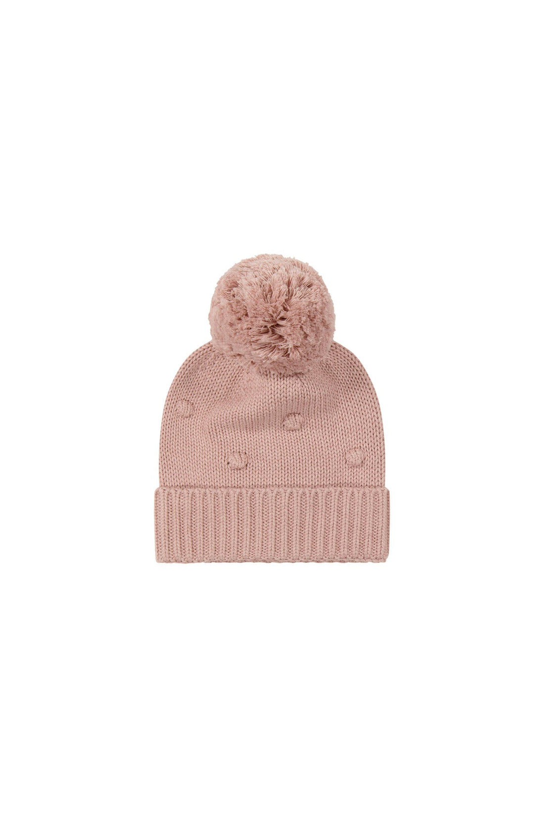 Alice Knitted Hat - Powder Pink Marle Childrens Hat from Jamie Kay USA
