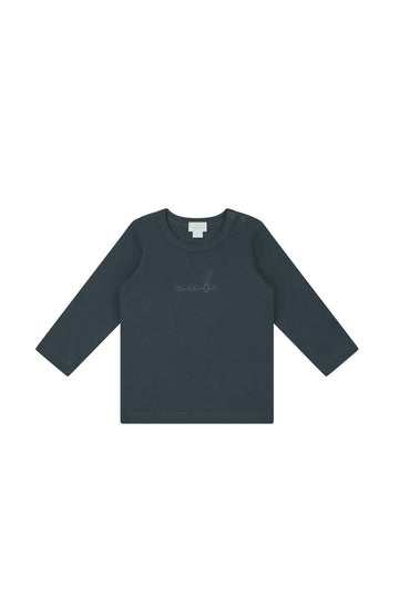 Pima Cotton Vinny Long Sleeve Top - Charter Childrens Top from Jamie Kay USA