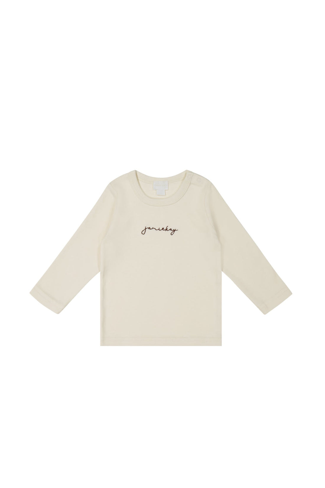 Pima Cotton Vinny Long Sleeve Top - Cloud Childrens Top from Jamie Kay USA
