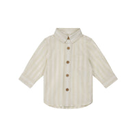 Quentin Woven Shirt - Fog/Cloud Stripe Childrens Shirt from Jamie Kay USA