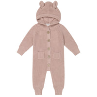 Luca Knitted Onepiece - Mahogany Rose Marle Childrens Onepiece from Jamie Kay USA