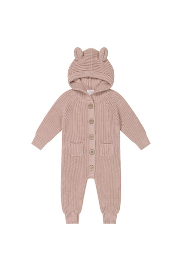 Luca Knitted Onepiece - Mahogany Rose Marle