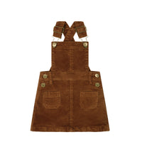Alexis Cord Overall Dress - Gingerbread