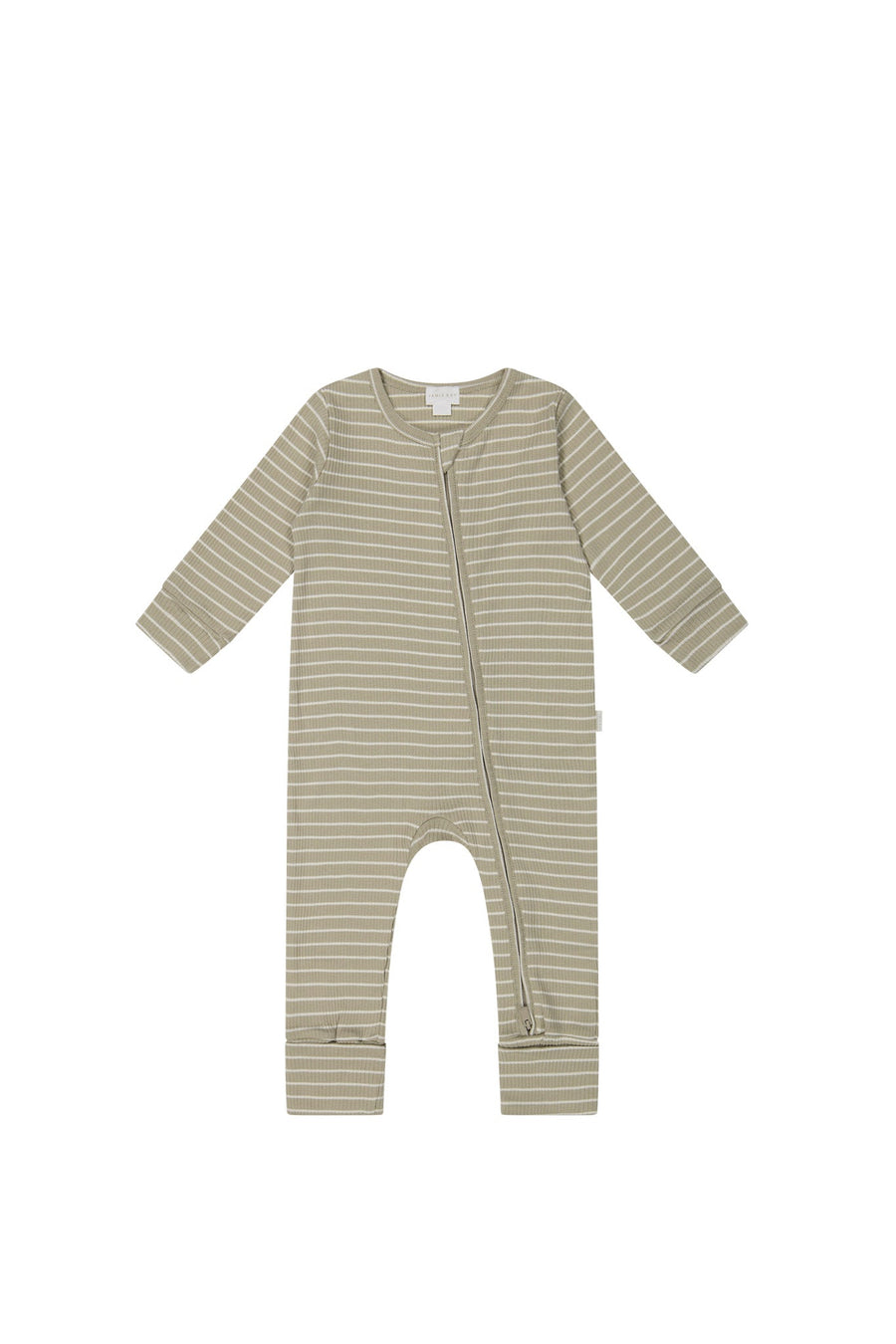 Organic Cotton Modal Gracelyn Onepiece - Cashew/Cloud Stripe Childrens Onepiece from Jamie Kay USA