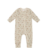 Organic Cotton Reese Zip Onepiece - Charlie's Backyard Childrens Onepiece from Jamie Kay USA
