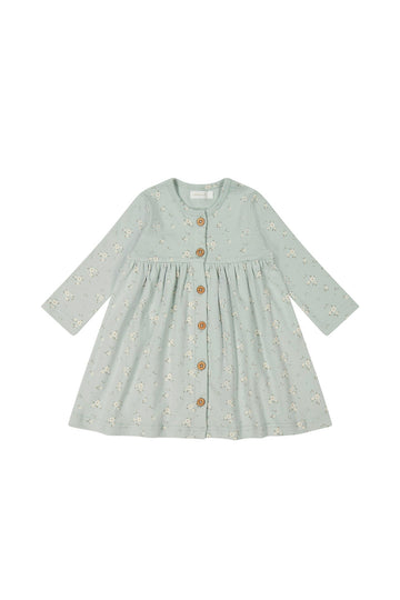 Organic Cotton Poppy Dress - Lulu Blue Childrens Dress from Jamie Kay USA