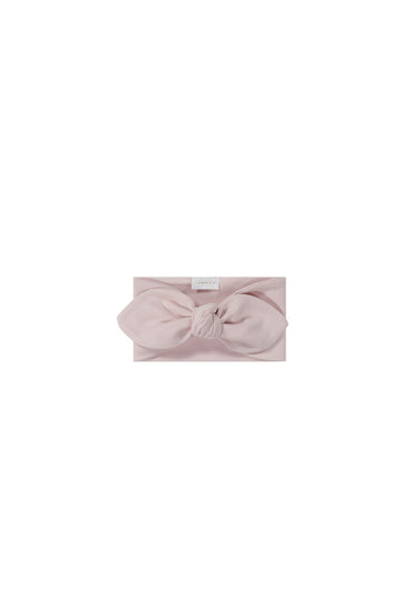 Pima Cotton Headband - Soft Misty Rose Childrens Headband from Jamie Kay USA