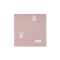 Bunny Knitted Blanket - Powder Pink Childrens Blanket from Jamie Kay USA