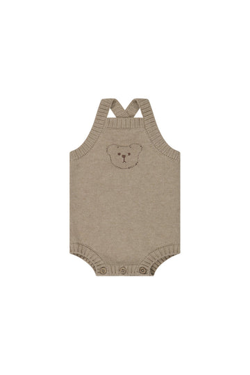 Ethan Playsuit - Cashew Marle Childrens Playsuit from Jamie Kay USA