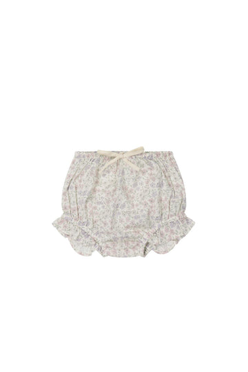 Organic Cotton Frill Bloomer - Fifi Lilac Childrens Bloomer from Jamie Kay USA