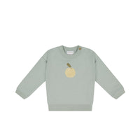 Organic Cotton Asher Sweatshirt - Mineral Childrens Sweatshirting from Jamie Kay USA