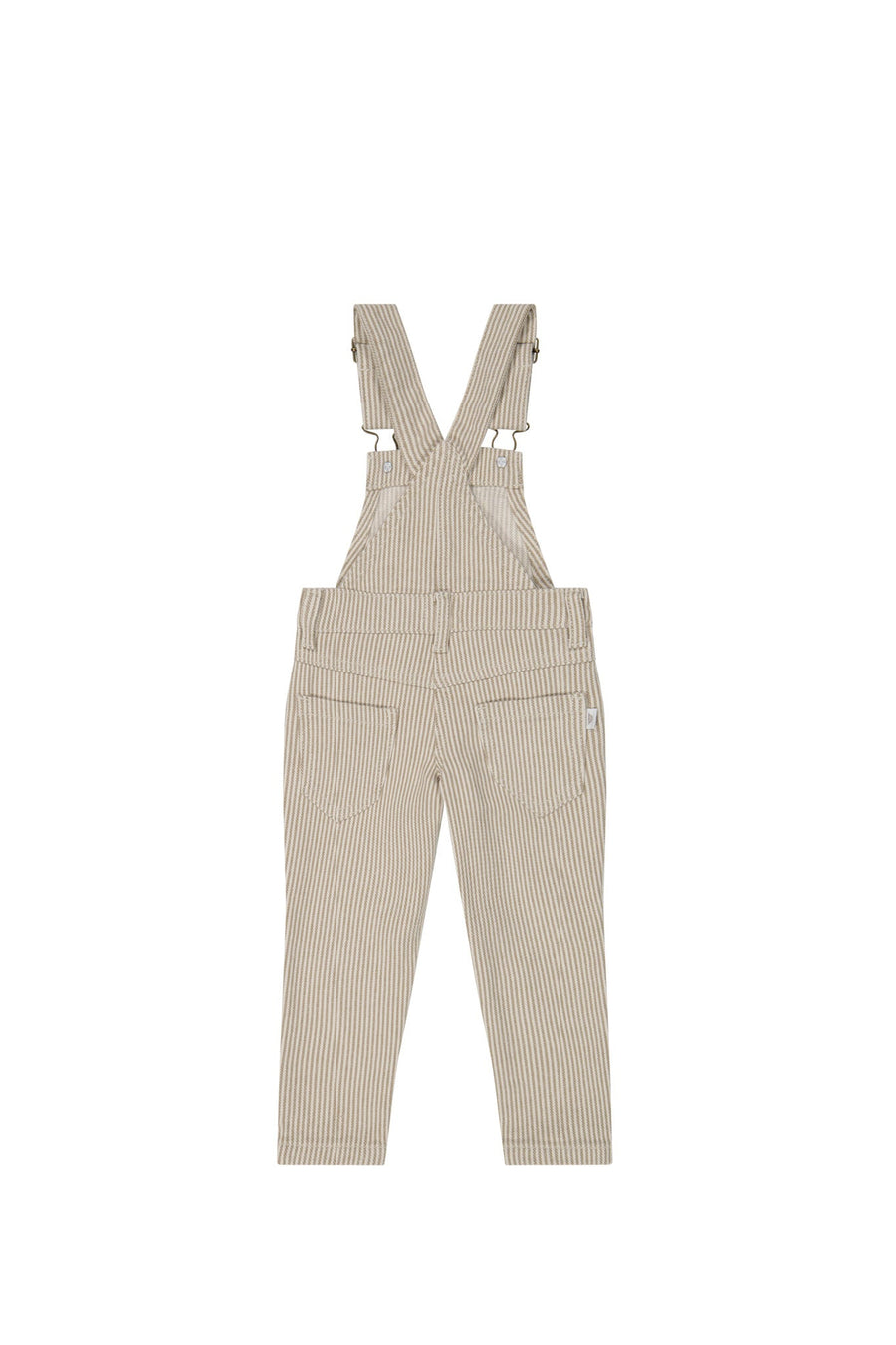 Jordie Cotton Twill Overall - Balm/Cloud Stripe Childrens Overall from Jamie Kay USA