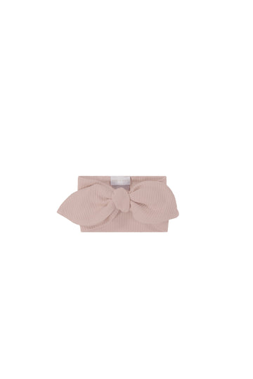 Organic Cotton Modal Lilian Headband - Provence Dusty Pink Childrens Headband from Jamie Kay USA