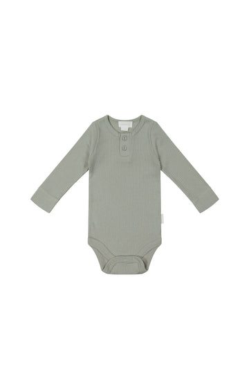 Organic Cotton Modal Long Sleeve Bodysuit - Willow Childrens Bodysuit from Jamie Kay USA
