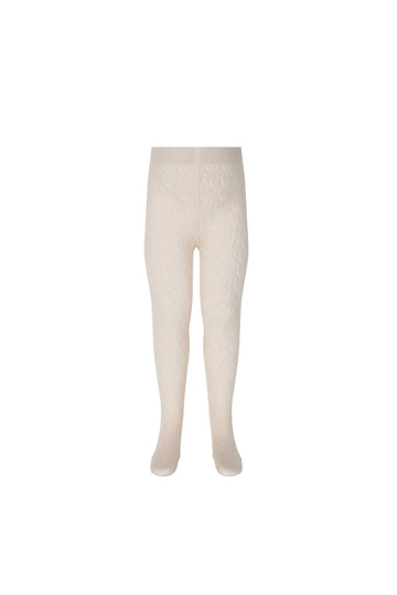 Scallop Weave Tight - Luna Childrens Tights from Jamie Kay USA