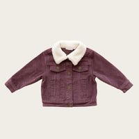 Cord Jacket - Rose Taupe Childrens Jacket from Jamie Kay USA