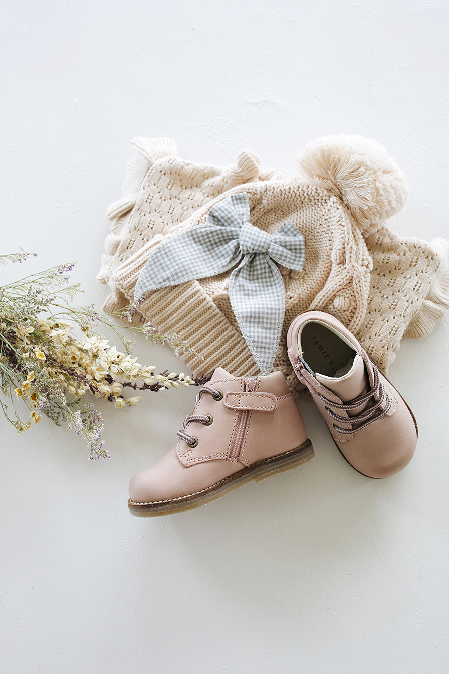 Leather Boot - Blush Childrens Footwear from Jamie Kay USA