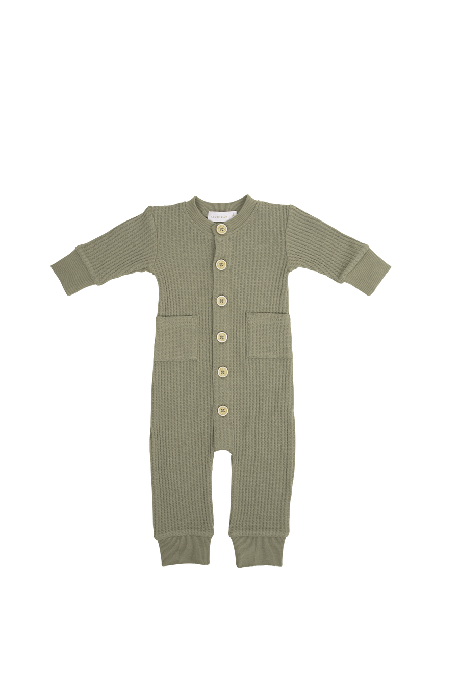 Organic Cotton Waffle Lincoln Onepiece - Woodland Childrens Onepiece from Jamie Kay USA