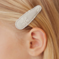 Jodie Clip 2PK - Oat Childrens Hair Accessories from Jamie Kay USA