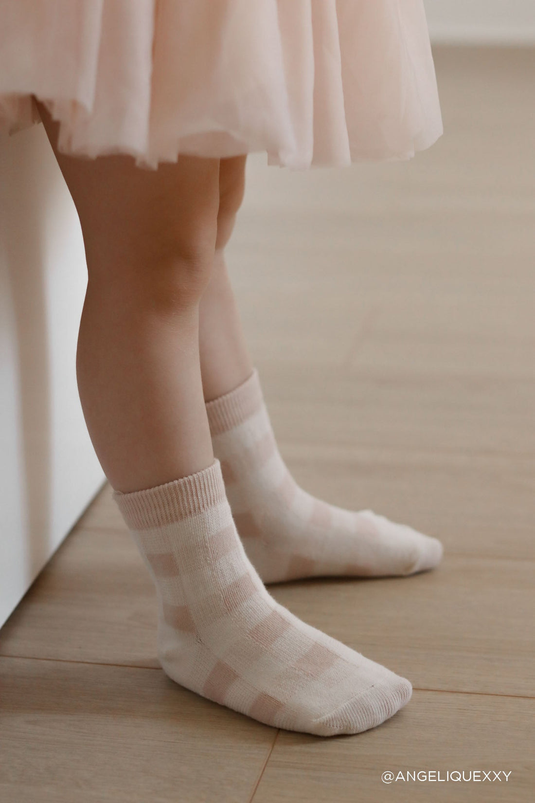 Jeanie Sock - Gingham Shell Childrens Socks from Jamie Kay USA