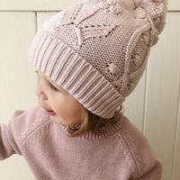 Vivienne Knitted Hat - Violet Tint Fleck