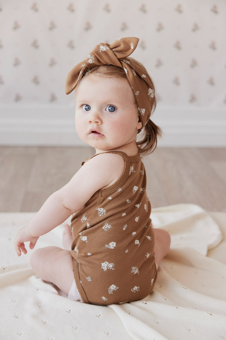 Organic Cotton Singlet - Polly Bronze – Jamie Kay USA