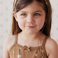 Organic Cotton Singlet - Polly Bronze Childrens Singlet from Jamie Kay USA