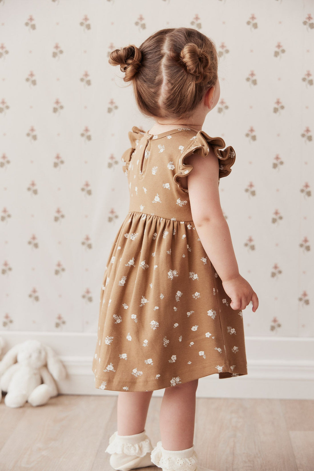 Organic Cotton Ada Dress - Polly Bronze – Jamie Kay USA