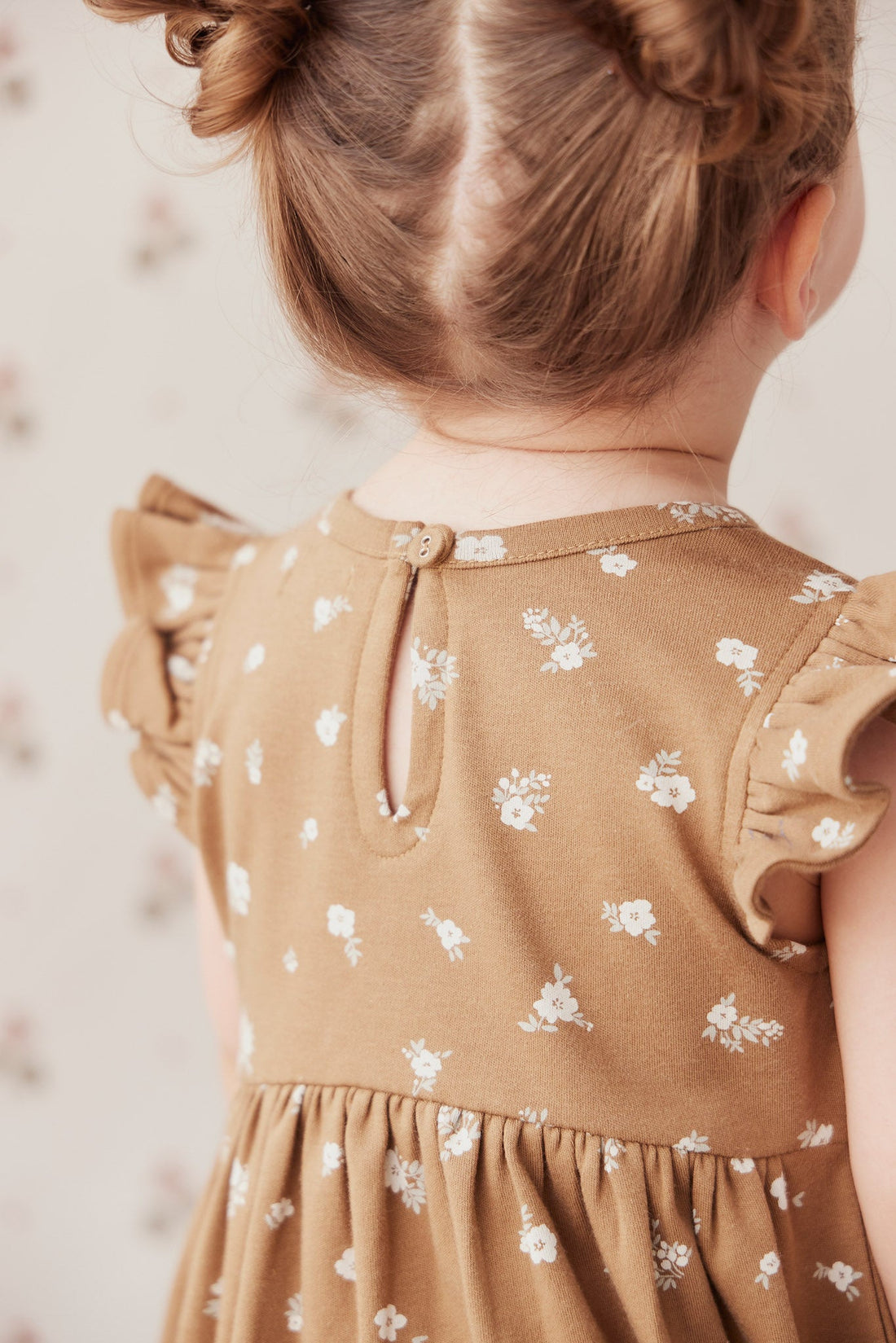 Organic Cotton Ada Dress - Polly Bronze Childrens Dress from Jamie Kay USA