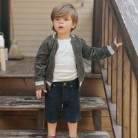Jude Cord Short - Washed Navy Childrens Short from Jamie Kay USA